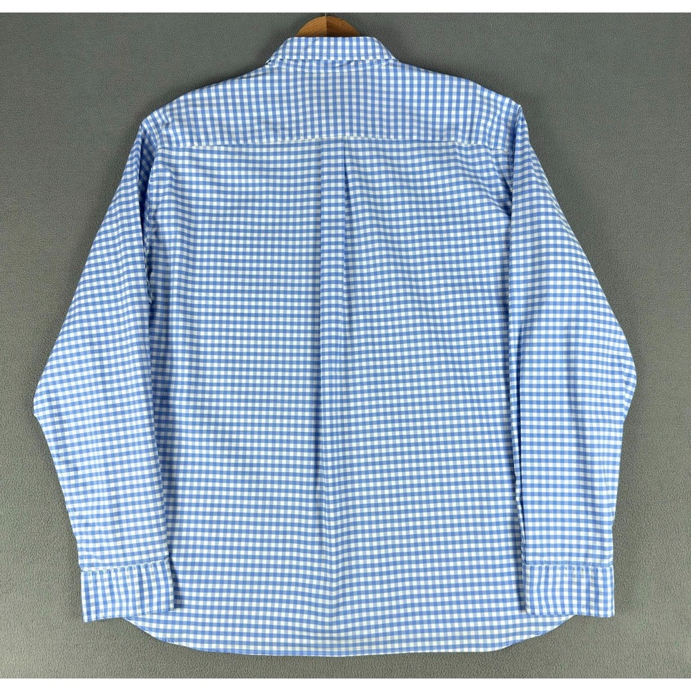 Vineyard Vines Shirt Mens XL Blue Gingham Skysail On the Go Performance Brrr - Picture 4 of 10